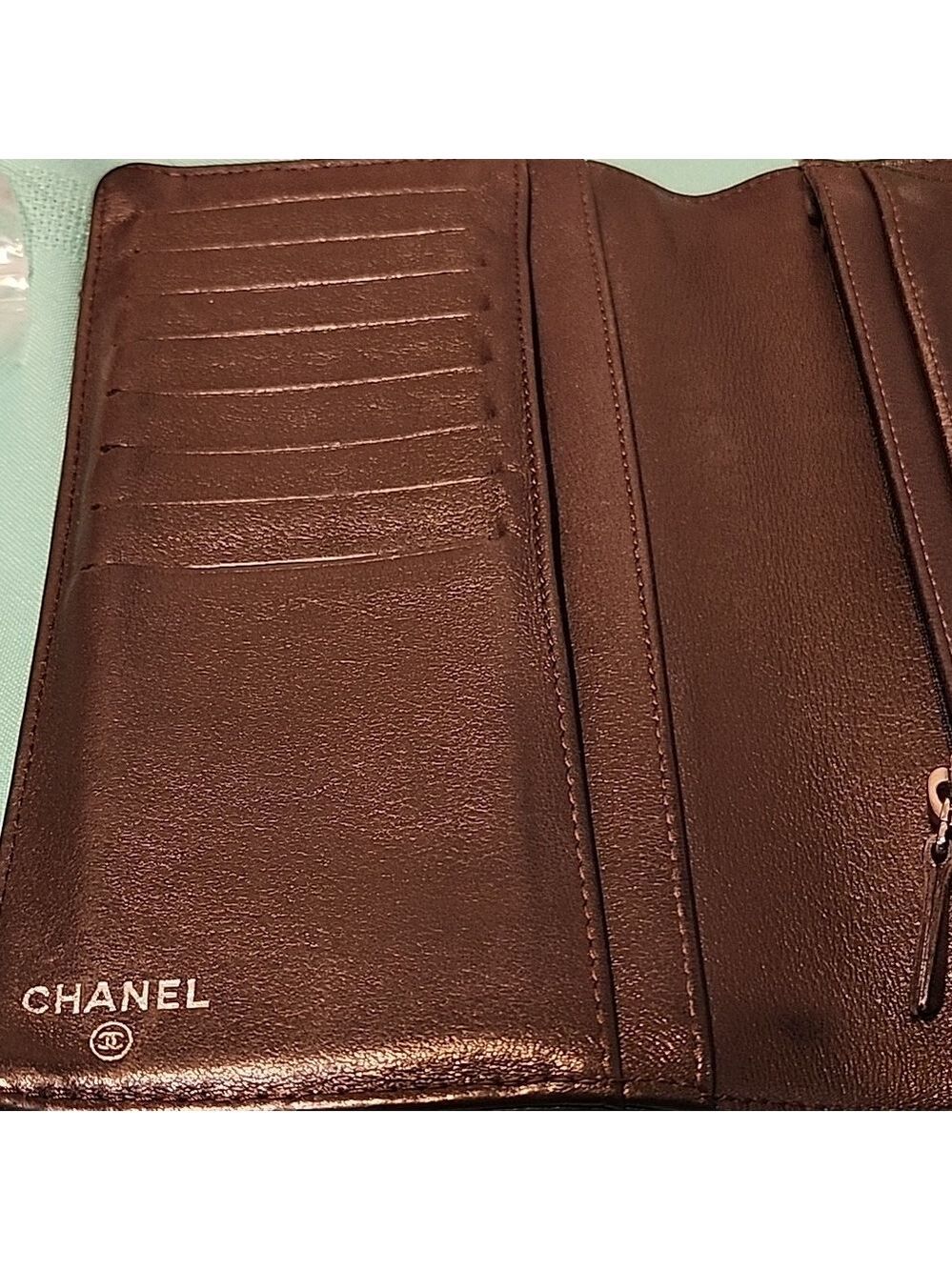 Chanel #7 🌟 Bifold Long wallet converted to Crossbody chain purse - Picture 7 of 13